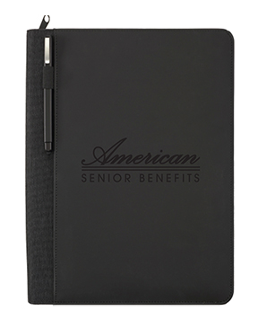 Vienna Heathered Zippered Padfolio