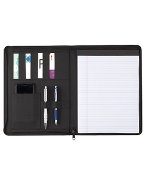 Vienna Heathered Zippered Padfolio 2